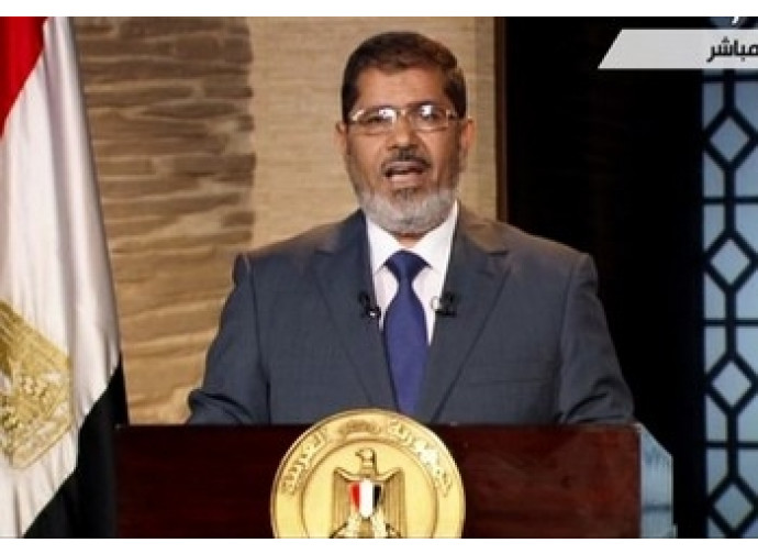 Il presidente egiziano Morsi
